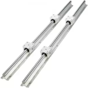 2x Linear Rail Sbr16-1200mm 4xsbr16uublocks Smooth Sliding Grinding Cnc Set