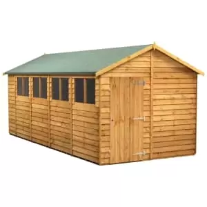 Power Sheds 18 x 8ft Apex Overlap Dip Treated Shed