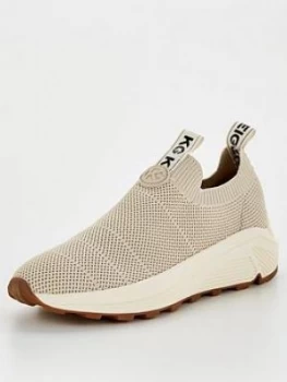 Kg Loaded Knit Low Top Trainer - Taupe