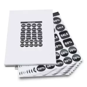 Rillprint Discount Stickers Assortment 10 Sheets X 5 Boxes