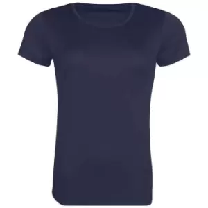 Awdis Womens/Ladies Cool Recycled T-Shirt (L) (French Navy)