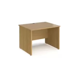 Office Desk Rectangular Desk 1000mm Panel End Leg Oak Tops 800mm Depth Maestro 25