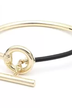 BR LEATHER TOGGLE BANGLE