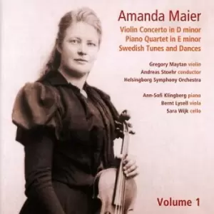 Amanda Maier Violin Concerto in D Minor/ - Volume 1 by Amanda Maier CD Album