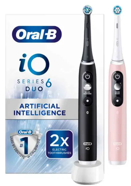 Oral B iO 6 Black & Pink Electric Toothbrush