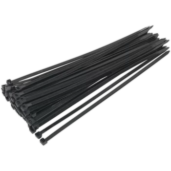 Sealey Black Cable Ties 350mm 7.6mm