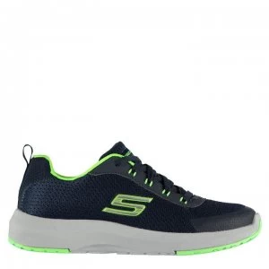 Skechers Dyna Tread Junior Girls Trainers - Navy/Lime