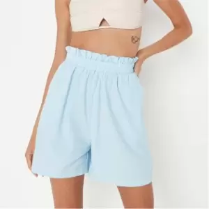 Missguided Tall Paperbag Shorts - Blue