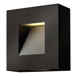 LED 2 Light Outdoor Wall Light Satin Black IP44