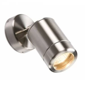 KnightsBridge Adjustable IP65 Stainless Steel Indoor Outdoor Single Wall Light