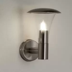 Outdoor Stainless Steel Lantern Style Wall Light