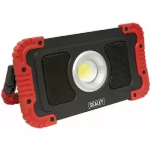 Loops - Rechargeable Floodlight - 20W cob LED - Wireless Speakers & Power Bank - 1100 lm