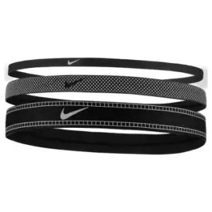 Nike Mixed Headbands 3 Pack - Black