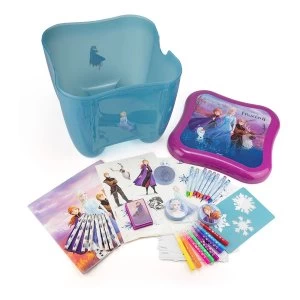 Disney Frozen II Childrens My Activities 3-in-1 Storage Box with Creative Accessories Creative Storage Box Activity Set