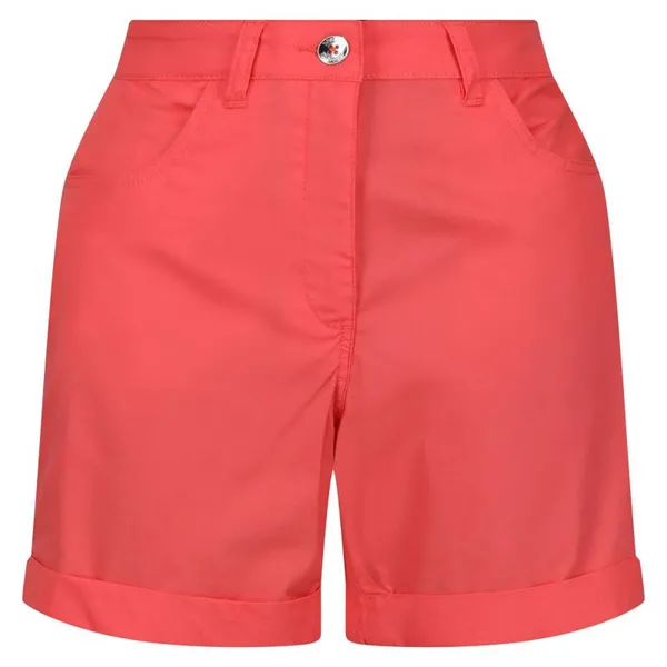 Regatta Womens Pemma Organic Coolweave Cotton Summer Shorts UK 12- Waist 29', (74cm) Peach Bloom RWJ245-9JA-12