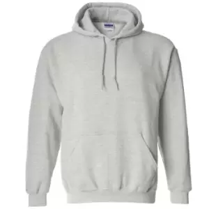 Gildan Heavy Blend Adult Unisex Hooded Sweatshirt / Hoodie (L) (Ash)