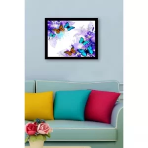 SC0503 Multicolor Decorative Framed MDF Painting