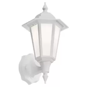 KnightsBridge 230V IP54 8W LED Wall Lantern - White