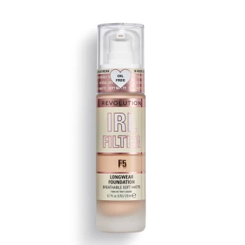 Makeup Revolution IRL Filter Longwear Foundation 23ml (Various Shades) - F5