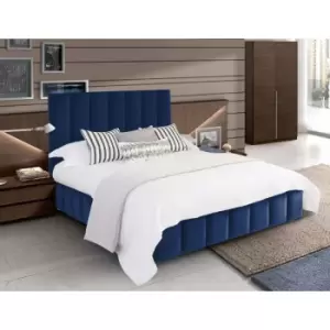 Envisage Trade - Nora Upholstered Beds - Plush Velvet, King Size Frame, Blue - Blue