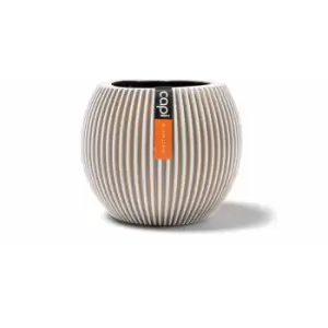 Vase ball Groove 21x19 ivory