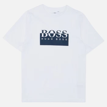 Hugo Boss Short Sleeve Chest Logo T-Shirt White Size 8 Years Boys