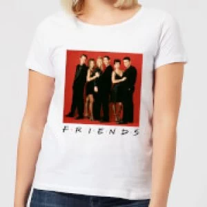 Friends Character Pose Womens T-Shirt - White - S