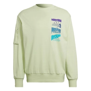 adidas Essentials Brandlove Sweatshirt (Gender Neutral) U - Green