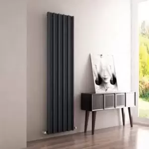 Carisa Barkod Vertical Designer Radiator, Anthracite (W)470mm (H)1800mm