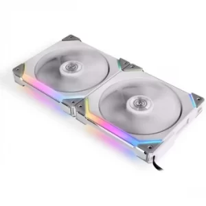 Lian-Li UNI SL140 Addressable RGB White 140mm Fan Dual Pack with Controller