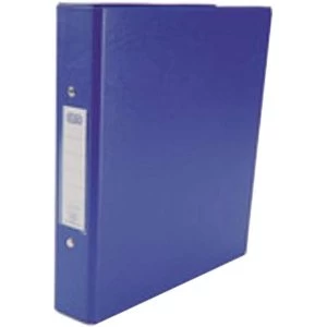 Elba A5 Ring Binder Heavyweight PVC 2 O Ring 25mm Capacity Blue 1 x Pack of 10