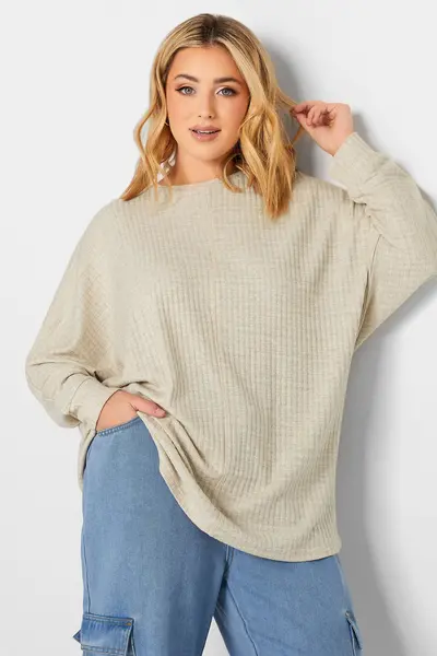 Yours Soft Touch Ribbed Jumper Cream