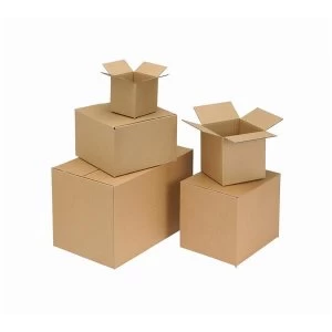 Double Wall Strong Flat Packed Packing Carton Pack of 15