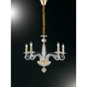 Fan Europe EPOQUE 5 Light Chandeliers Gold, Crystal 65x52cm