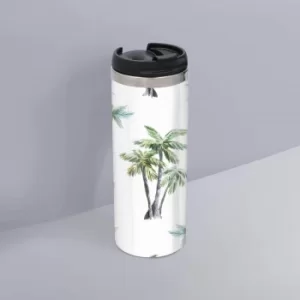 Palm Tree Pattern Stainless Steel Travel Mug