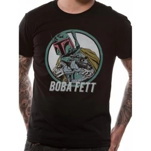 Star Wars - Boba Fett Mens Medium T-Shirt - Black