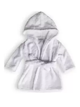 Clair De Lune Marshmallow 6-12 Months Baby Bathrobe- White