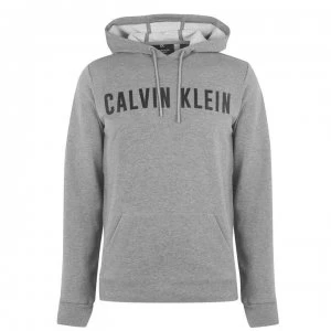 Calvin Klein Performance Logo OTH Hoodie - 077 Md Gry Hthr