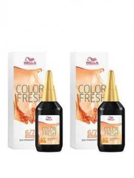 Wella Wella Professionals Color Fresh Semi-Permanent Colour Dark Blonde 75ml Duo Pack