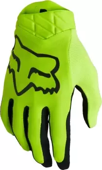 FOX Airline Motocross Gloves, black-yellow, Size XL, black-yellow, Size XL