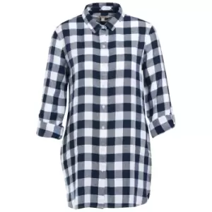 Barbour Womens Baymouth Shirt Navy Check 12