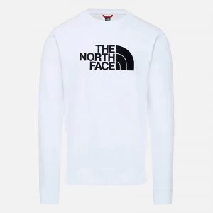 The North Face Mens Drew Peak Sweatshirt - TNF White/TNF Black - S