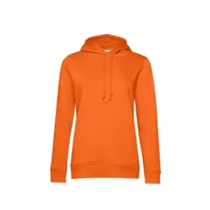 B&C Womens/Ladies Organic Hoodie (S) (Orange)