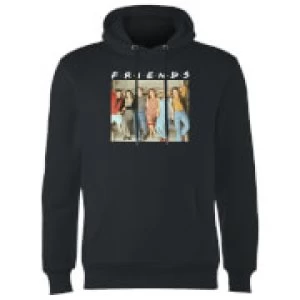 Friends Retro Character Shot Hoodie - Black - M