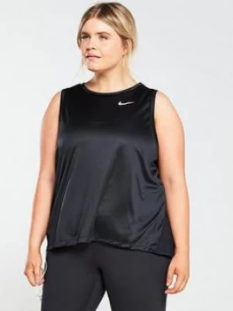 Nike Running Miler Tank (Curve) - Black