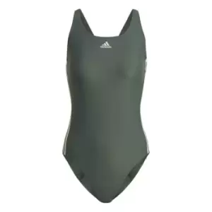 adidas SH3. RO Classic 3-Stripes Swimsuit Womens - Green