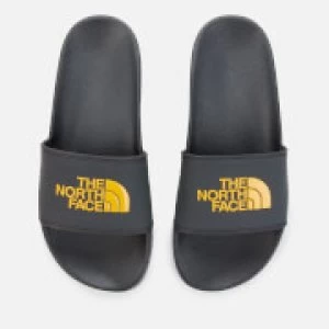 The North Face Mens Base Camp 2 Slide Sandals - Dark Shadow Grey/TNF Yellow - UK 9