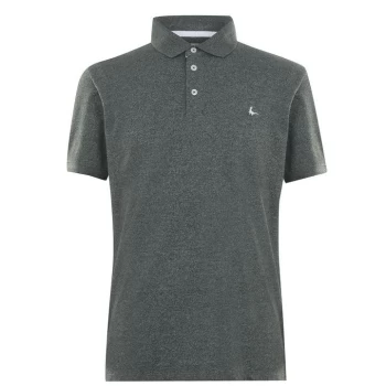 Jack Wills Langold Jaspe Pique Polo - Dark Green