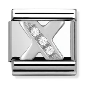 Nomination CLASSIC Silvershine Letter X Charm 330301/24