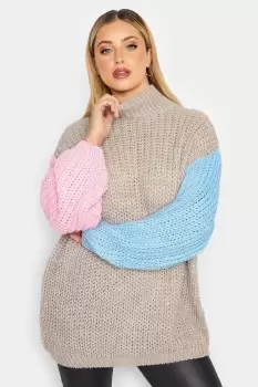 High Neck Knitted Jumper